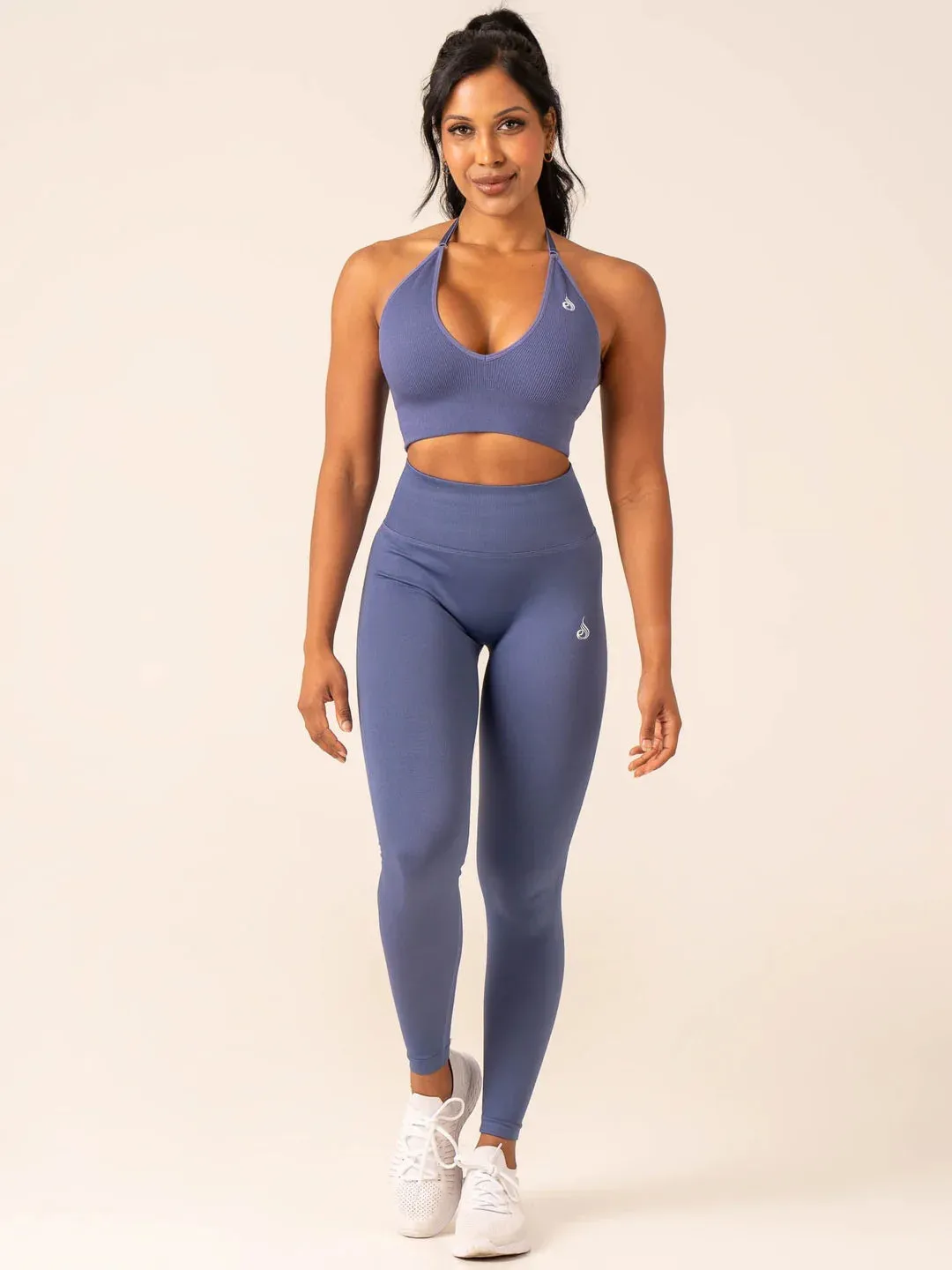 LIFT BBL SCRUNCH SEAMLESS LEGGINGS DENIM BLUE