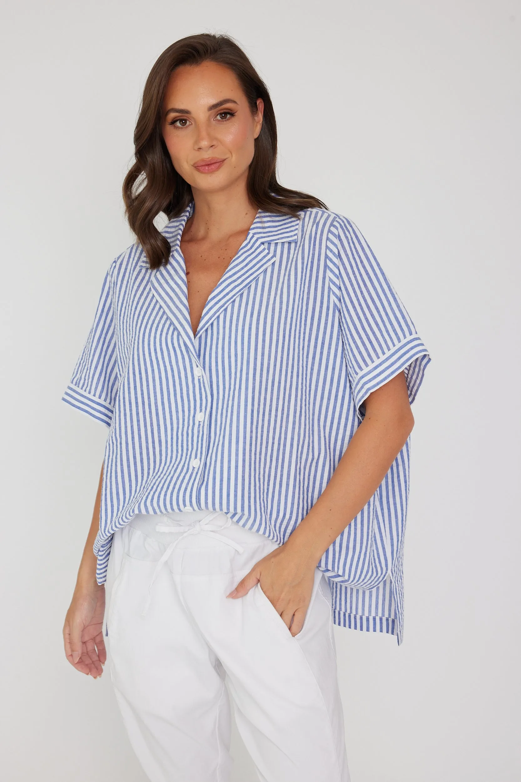 LOUIS Shirt Blue Stripe