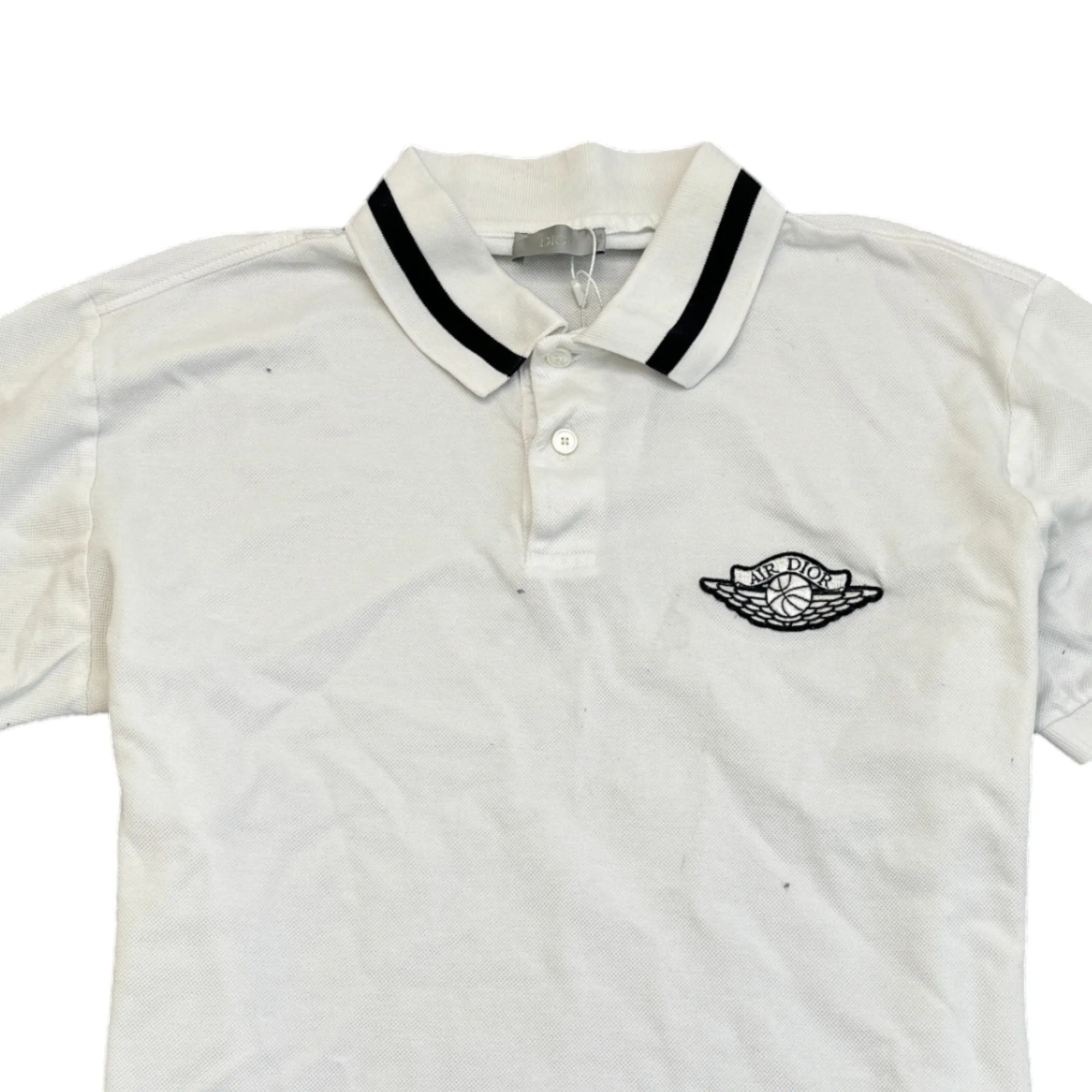 Men's Air Dior Polo Shirt White Size S