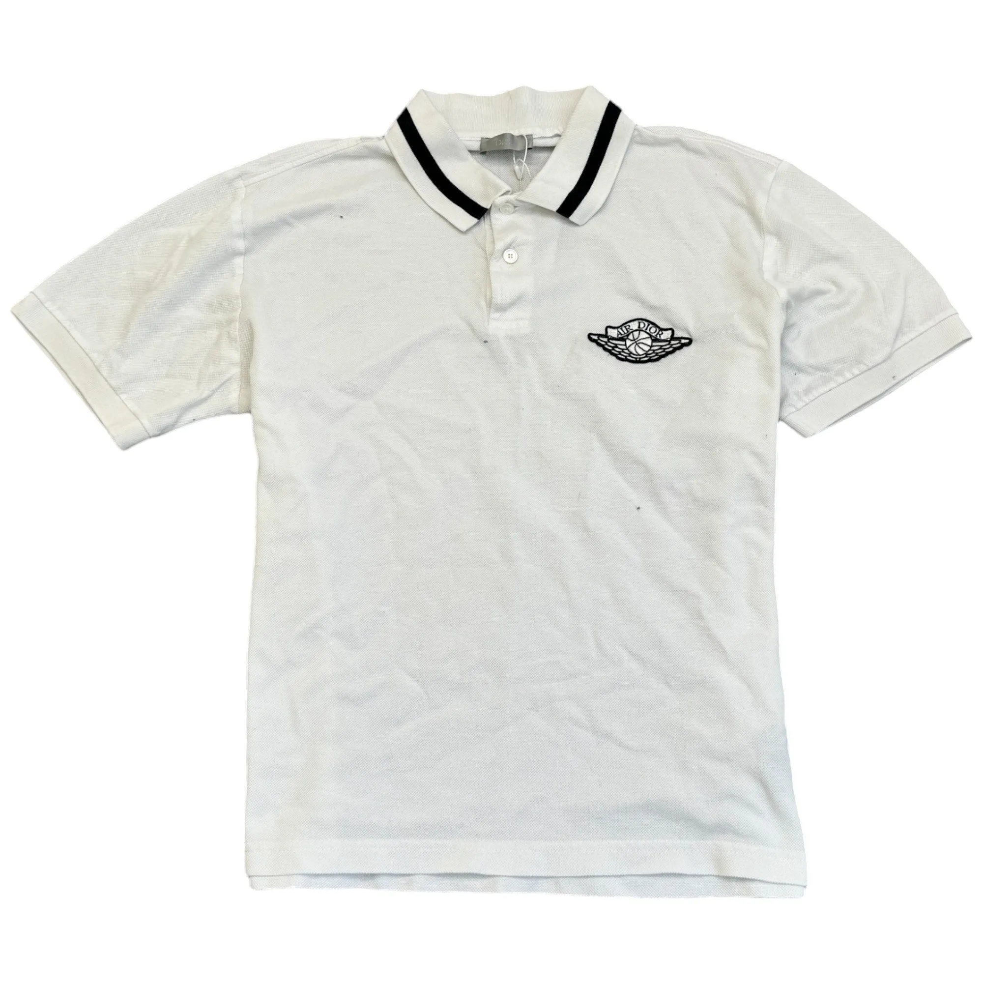 Men's Air Dior Polo Shirt White Size S