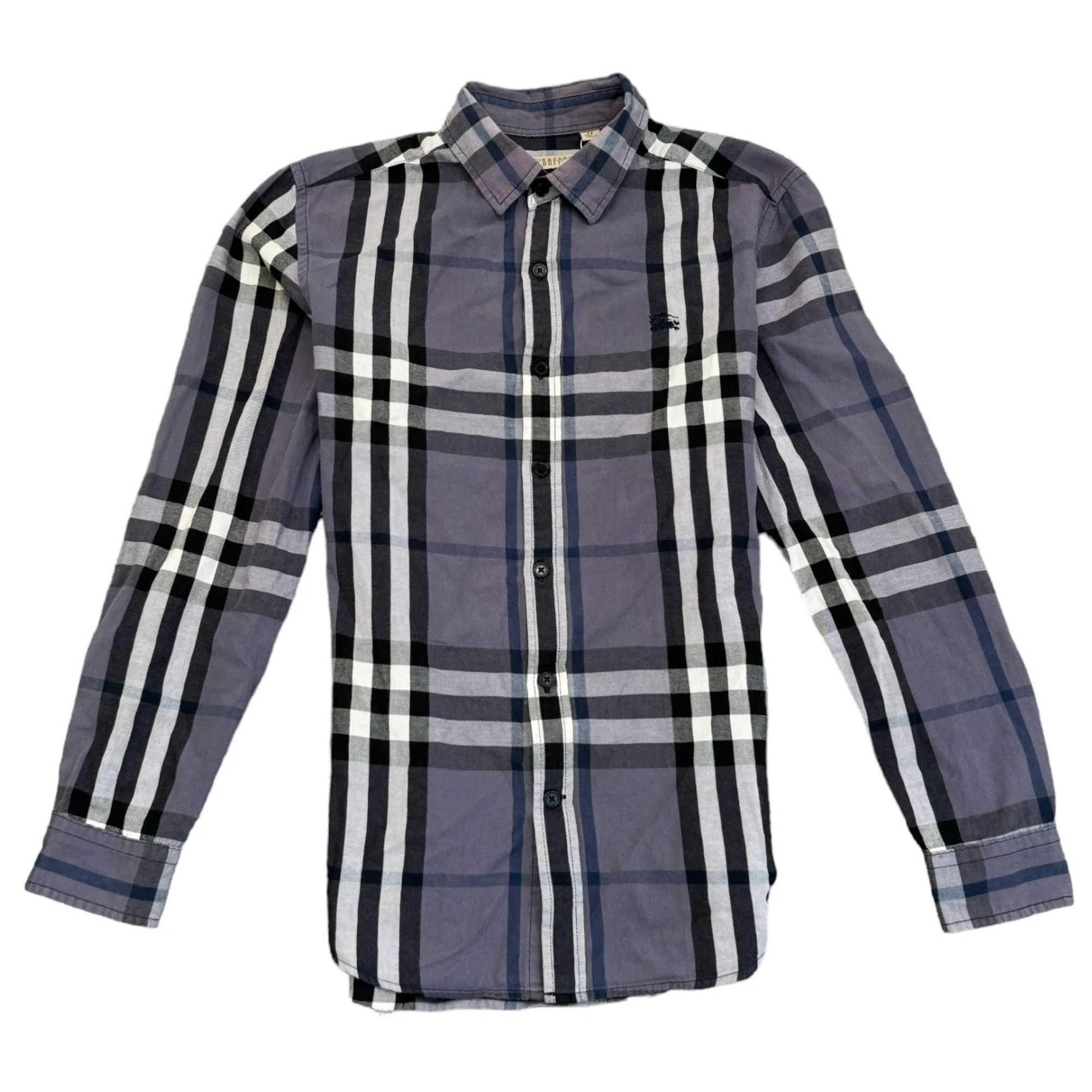 Men's Checkered Shirt Blue Size M