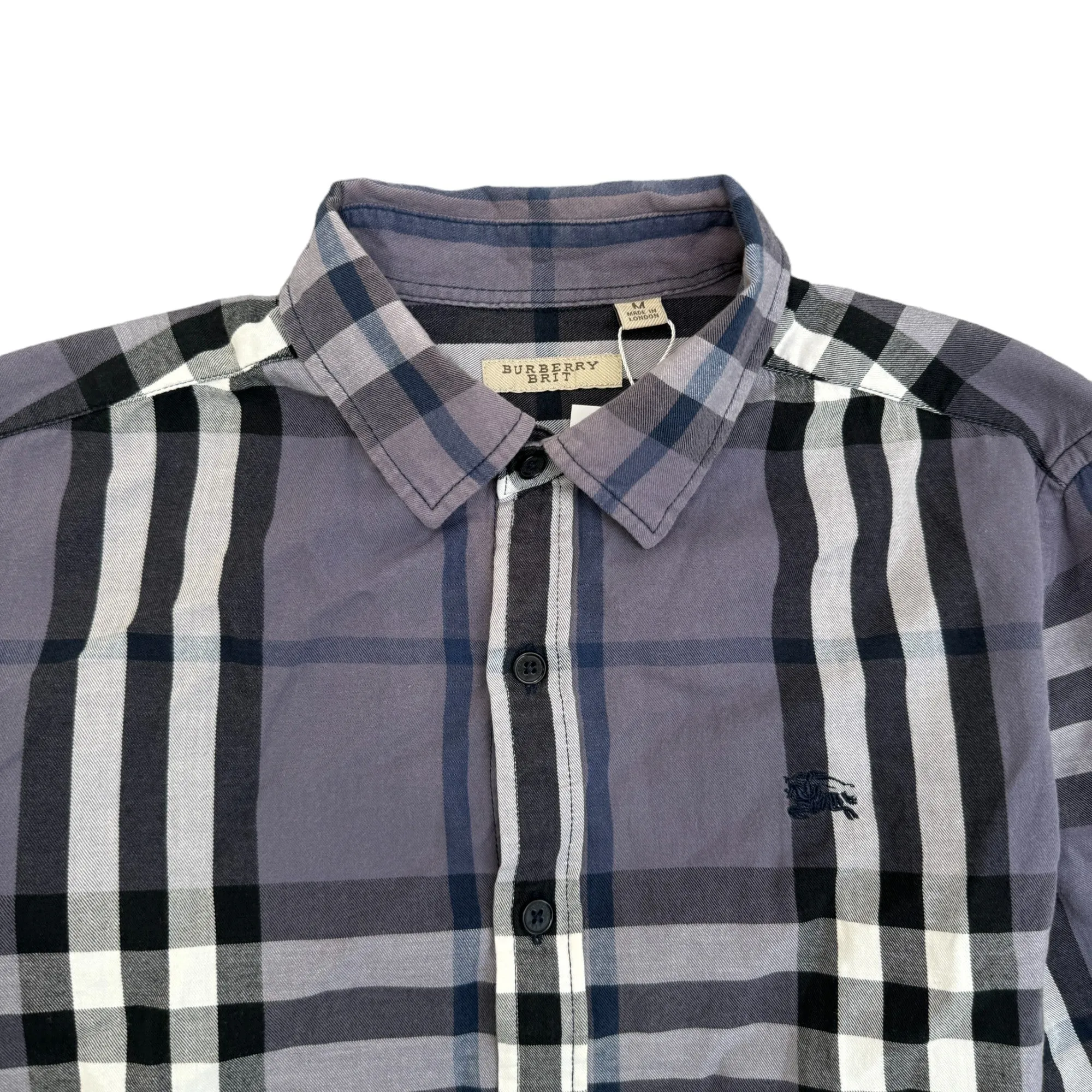 Men's Checkered Shirt Blue Size M