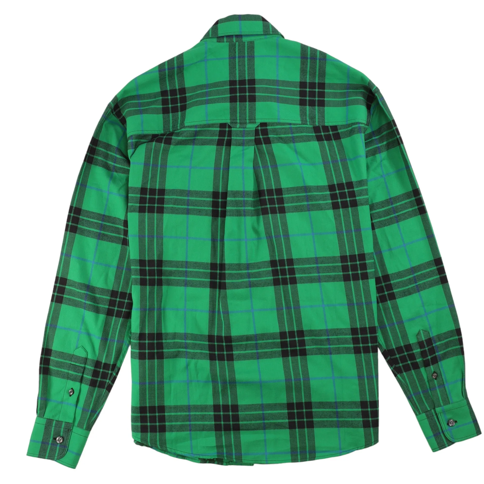 Men's Checkered Shirt Green Size XS