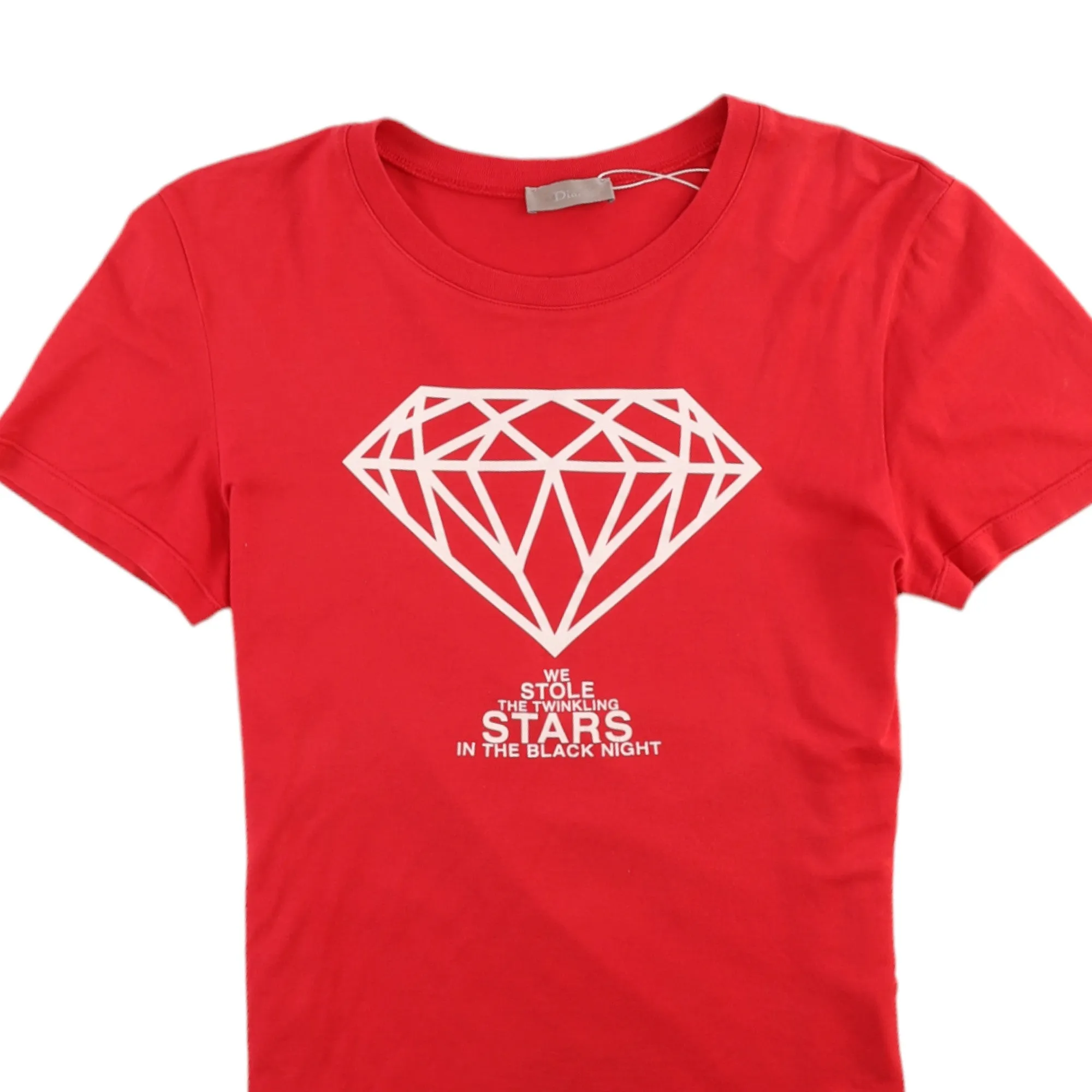 Men's Diamond T-Shirt Red Size XS