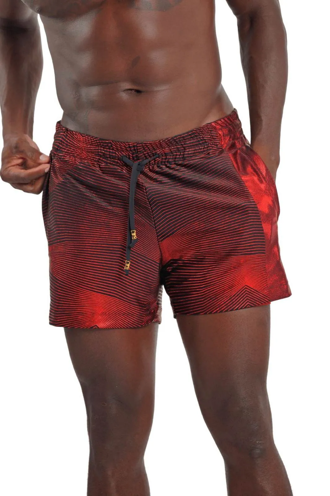 Mens Drawstring Shorts with Liner - Diablo