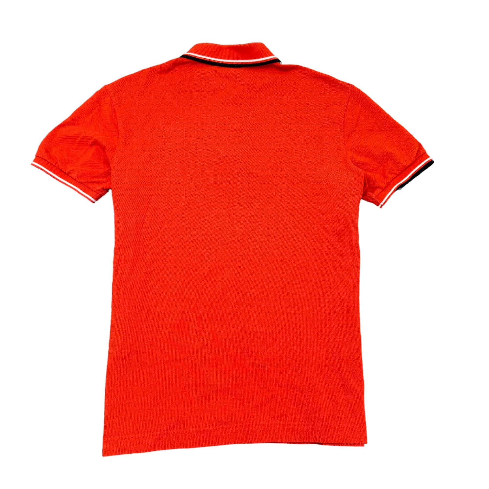 Men's Rubber Logo Polo Shirt Orange Size S