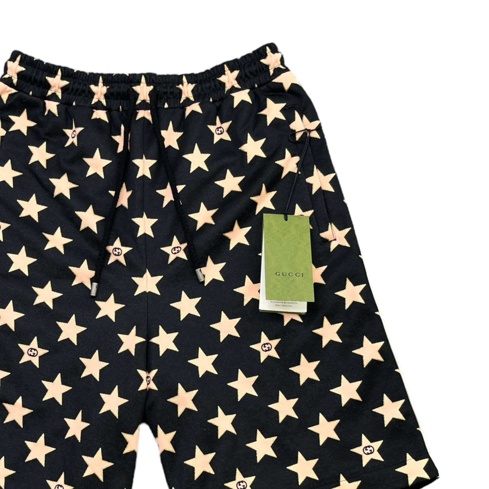 Men's Star Monogram Shorts Black Size XS