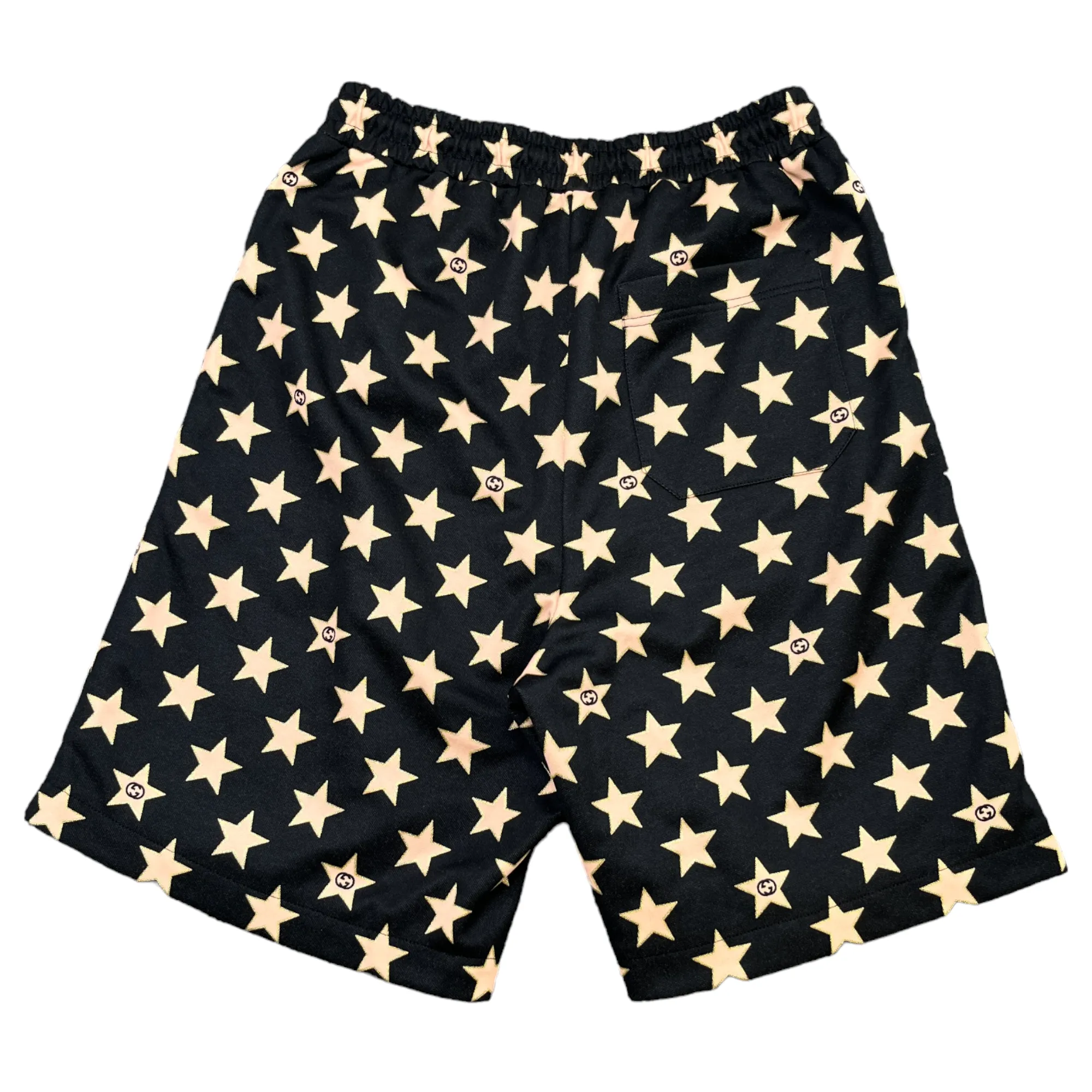 Men's Star Monogram Shorts Black Size XS