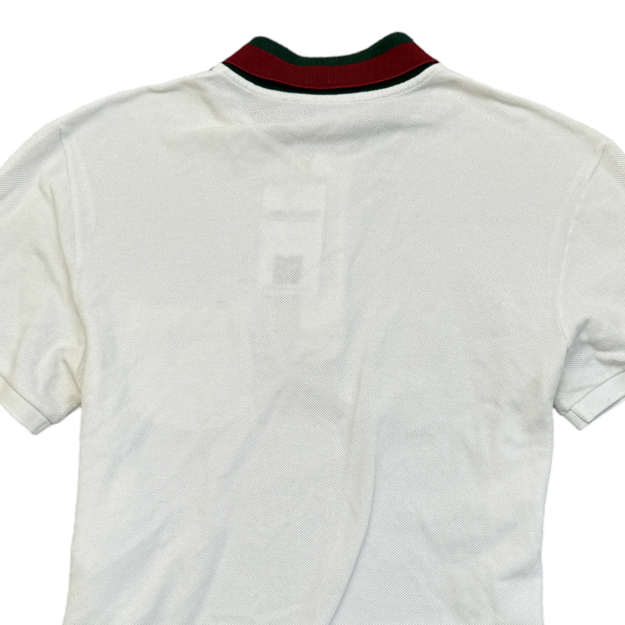 Men's Web Polo Shirt White Size M