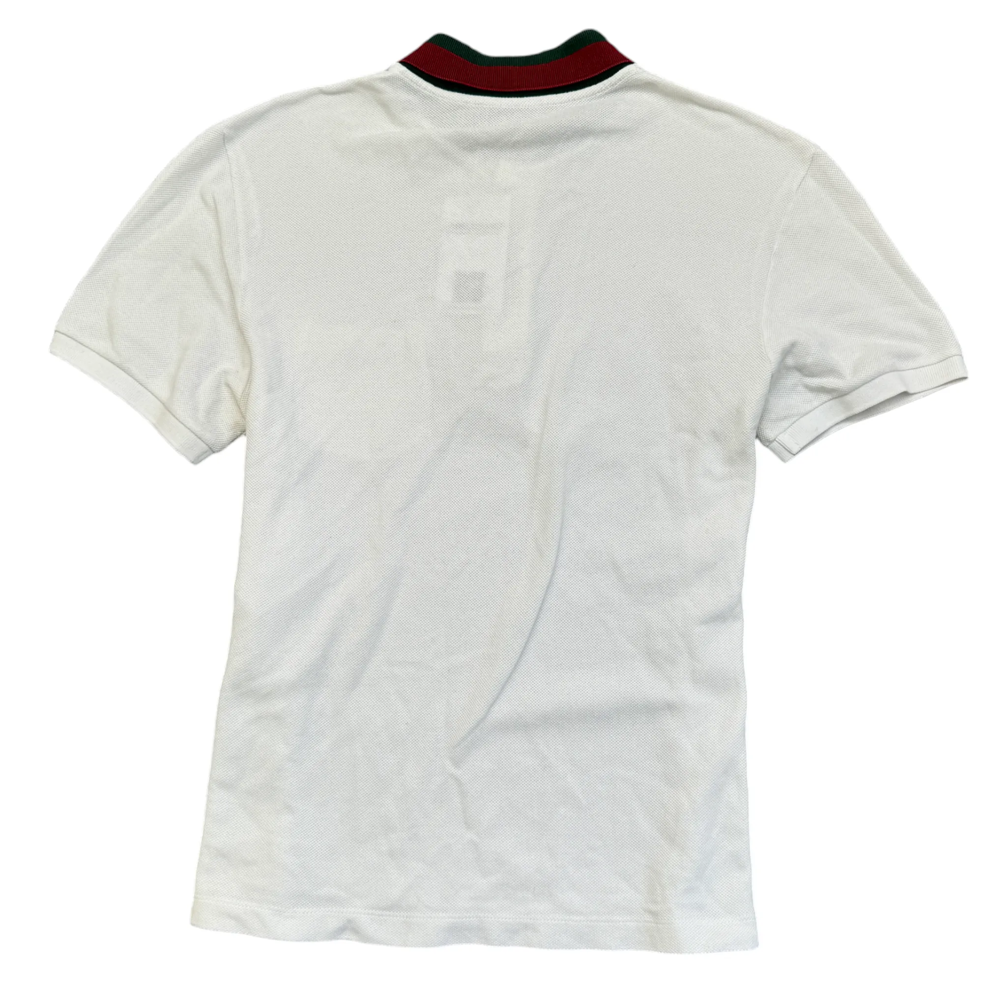 Men's Web Polo Shirt White Size M