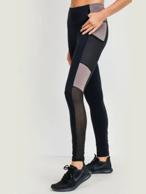 Mesh Colorblock Leggings