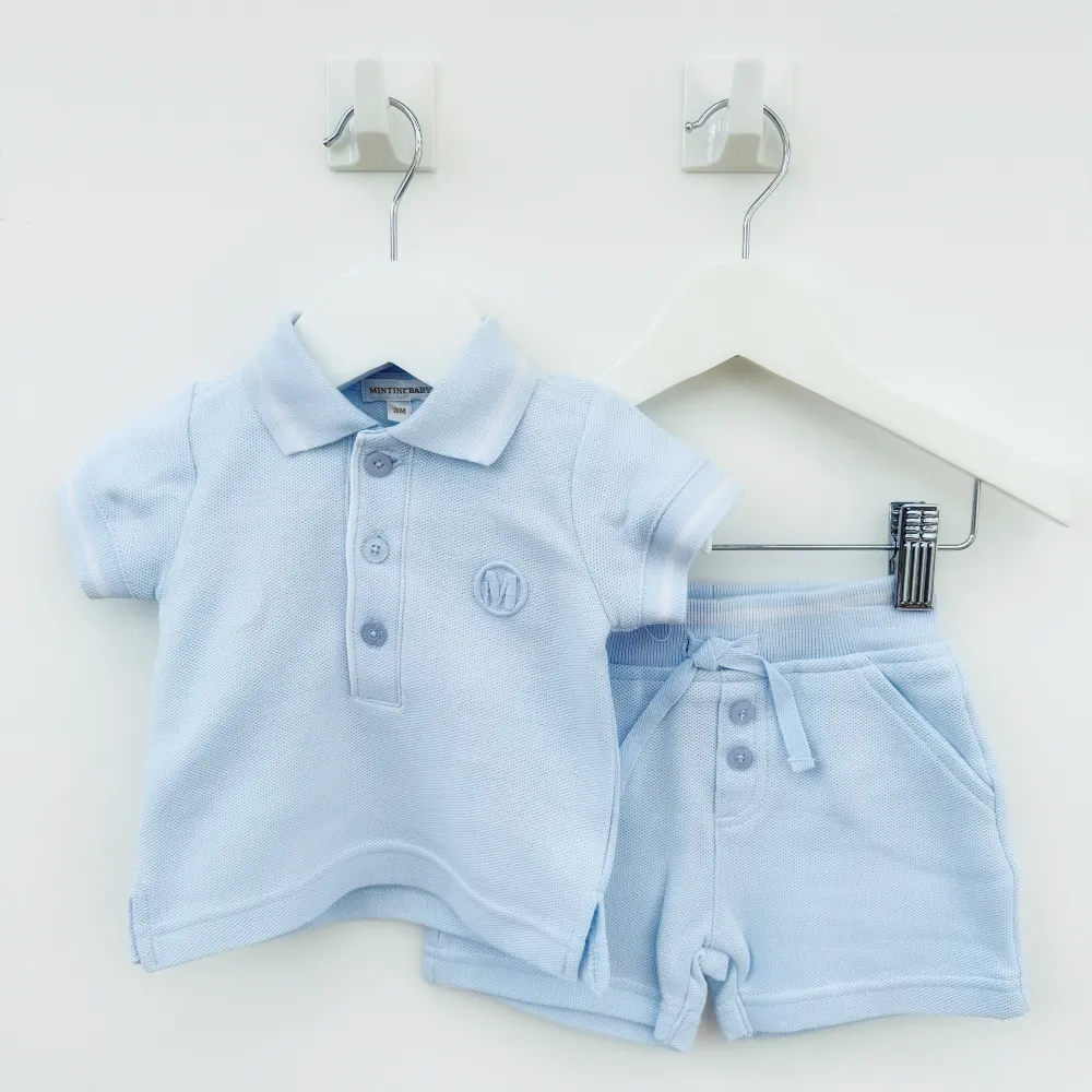 Mintini Boys Polo Top & Shorts