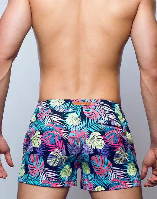 Monstera Black Swim Short (S50 cut)