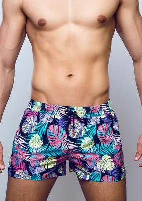 Monstera Black Swim Short (S50 cut)