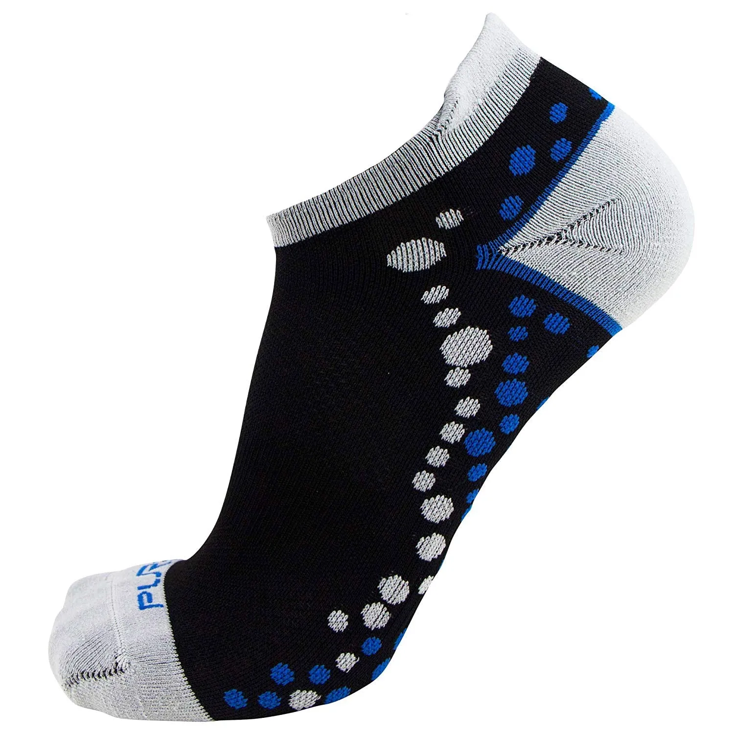 No-Show Anti-Blister Running Socks - Moisture Wicking Sport Socks for Men, Women