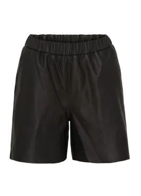 Notyz Leather Shorts 11193 Skindshorts - Black