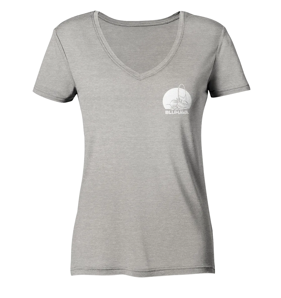 "Essential Coconut Boarder" - Damen Premium Organic V-Neck Shirt