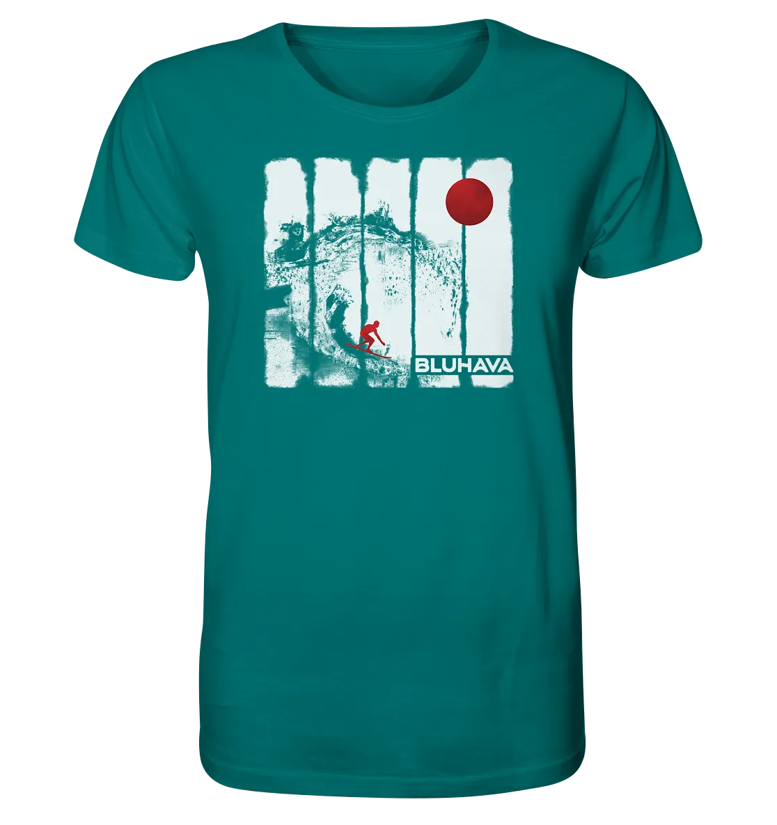 "Oceanspleash Red Moon Driver" - Herren Premium Organic Shirt