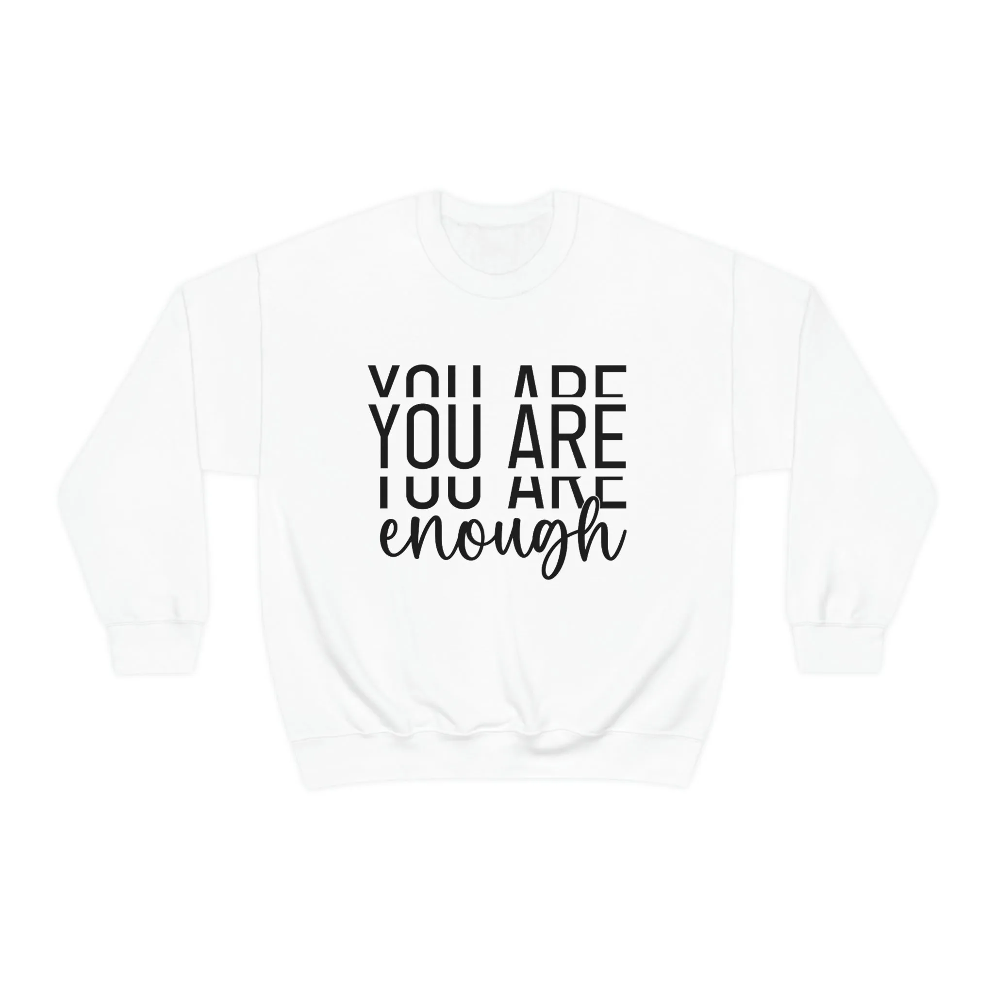 "Stay True to Yourself" Long Sleeve Tee with "You Are Enough" Logo