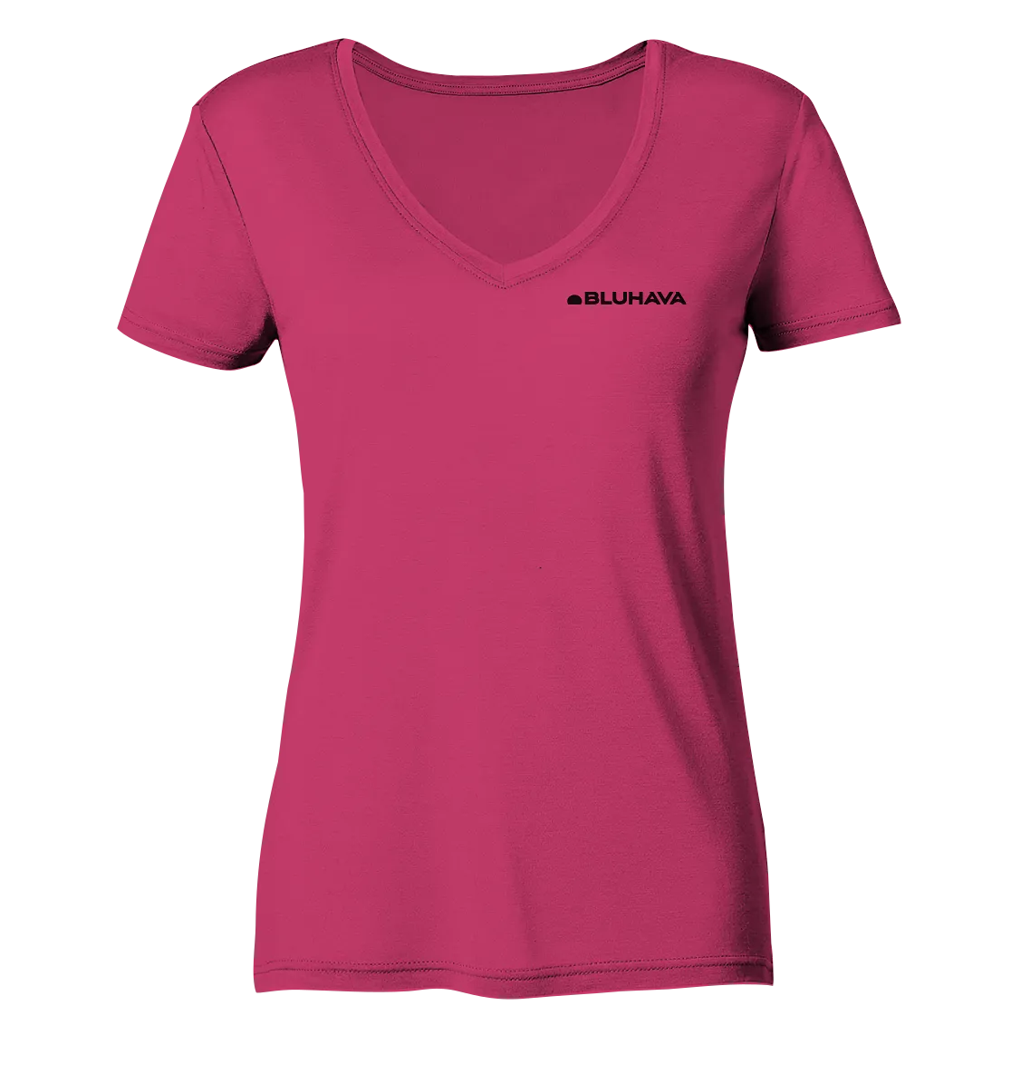 "Wavin Moment Backtail" - Damen Premium Organic V-Neck Shirt