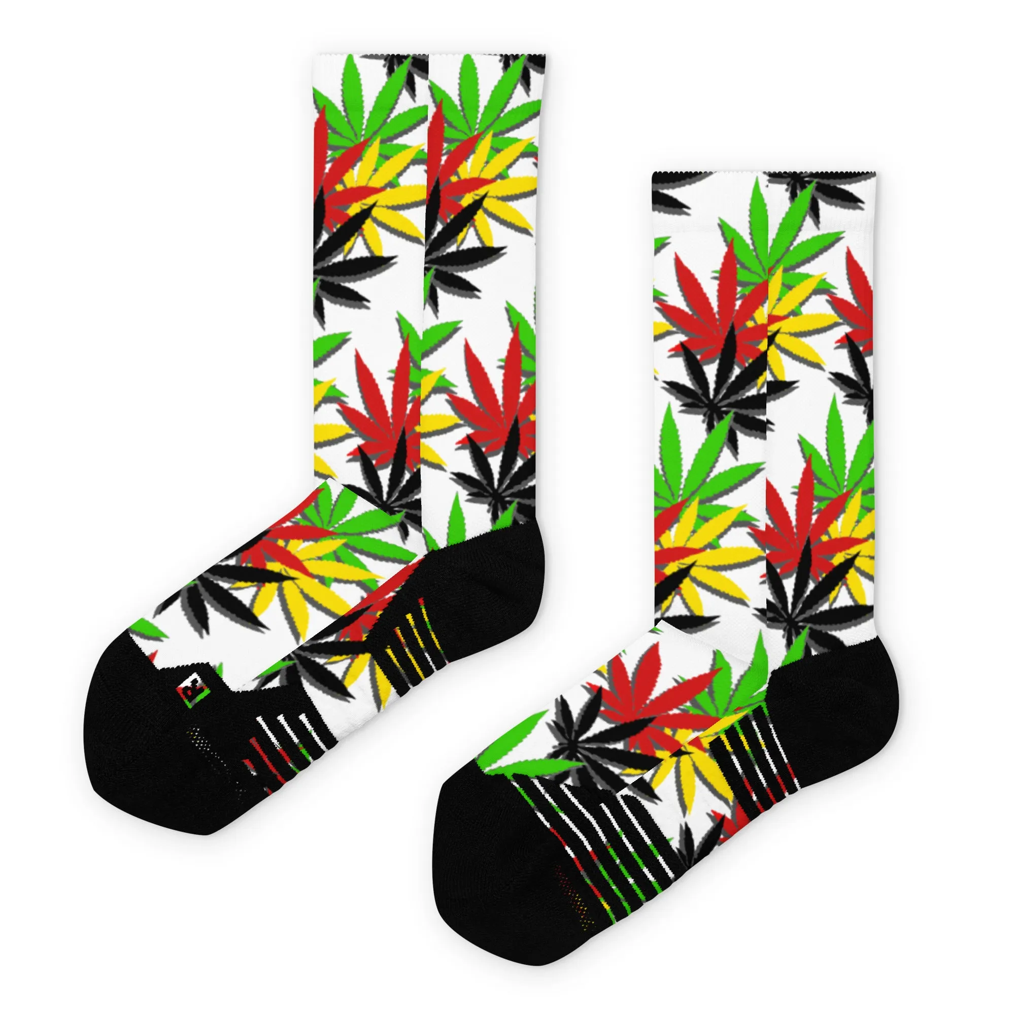 Ras Leaf Basketball socks