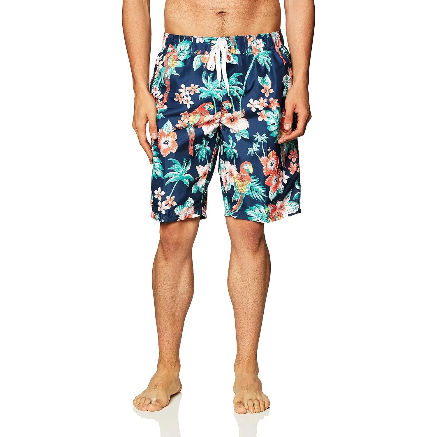 Side Pocketed Drawstring Swim Shorts