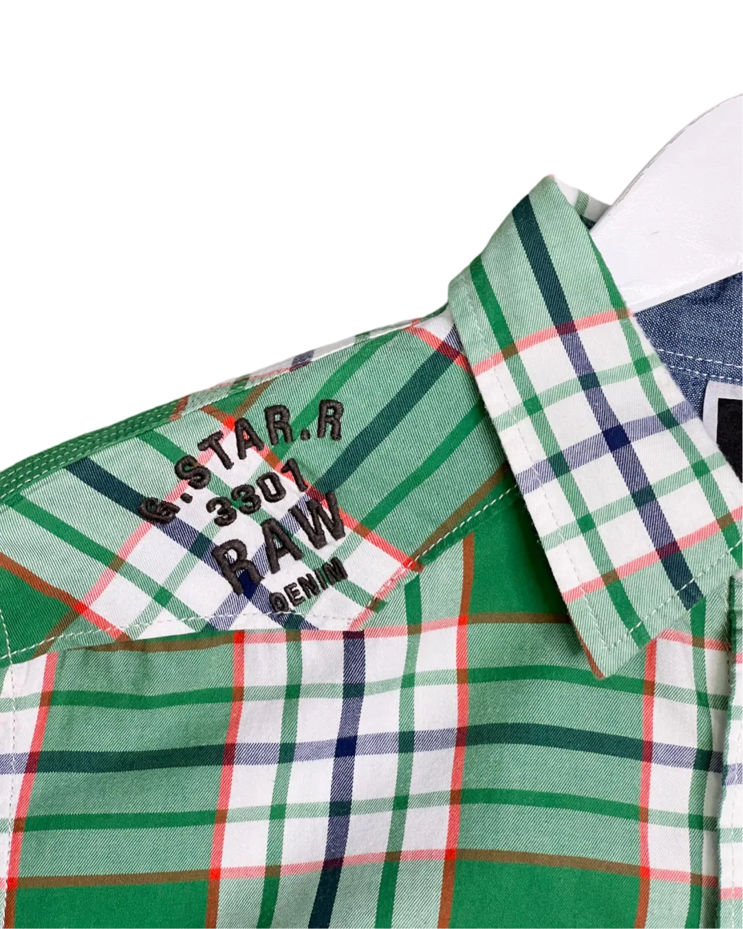 Size L - G-Star Raw Green Check Rodger Shirt