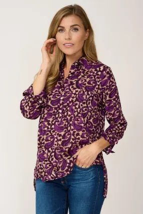 Soho Shirt in Midnight Purple Swirl