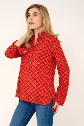 Soho Shirt in Orange Scallop