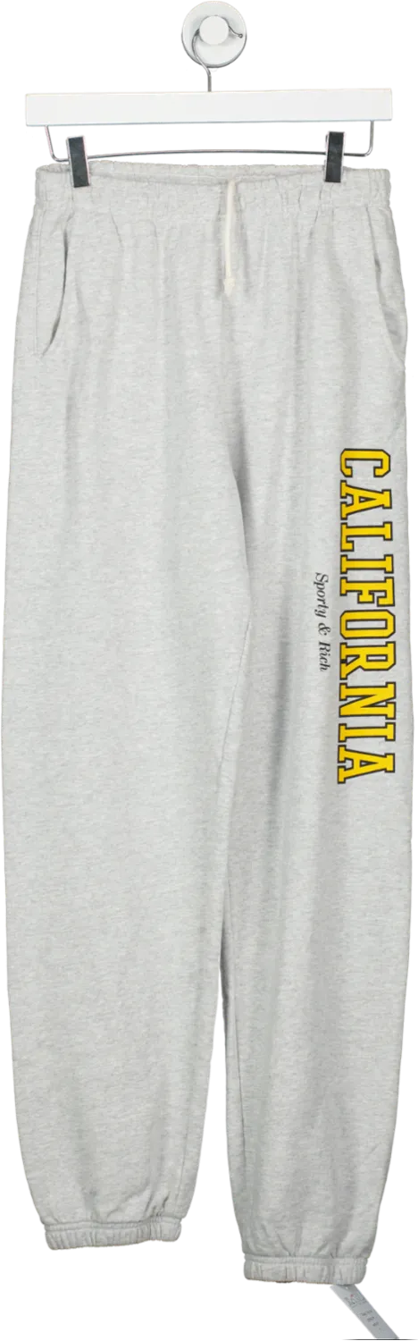 Sporty & Rich Grey California Sweatpants UK S