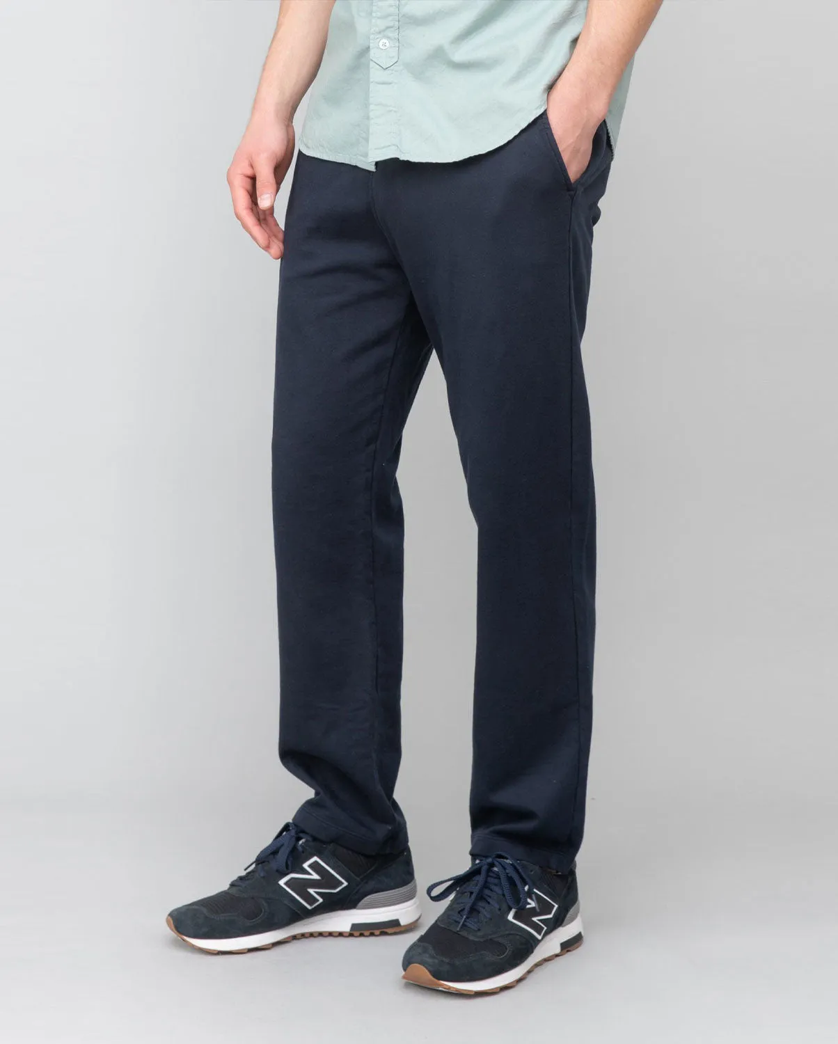 SUPIMA FLEECE EASYPANT / NAVY