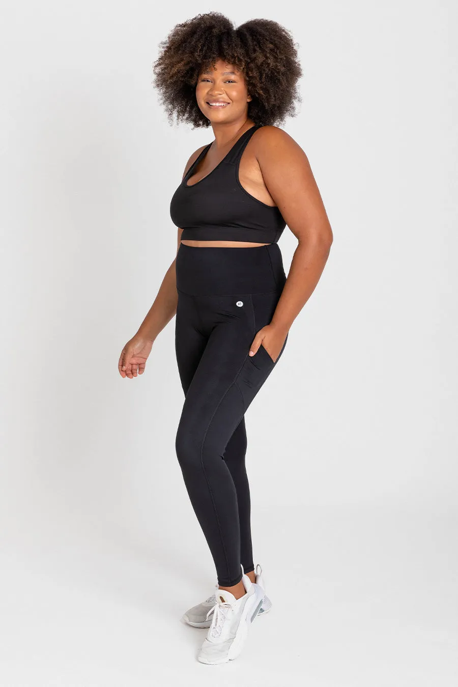 Tall Smart Pocket Full Length Tight - Black