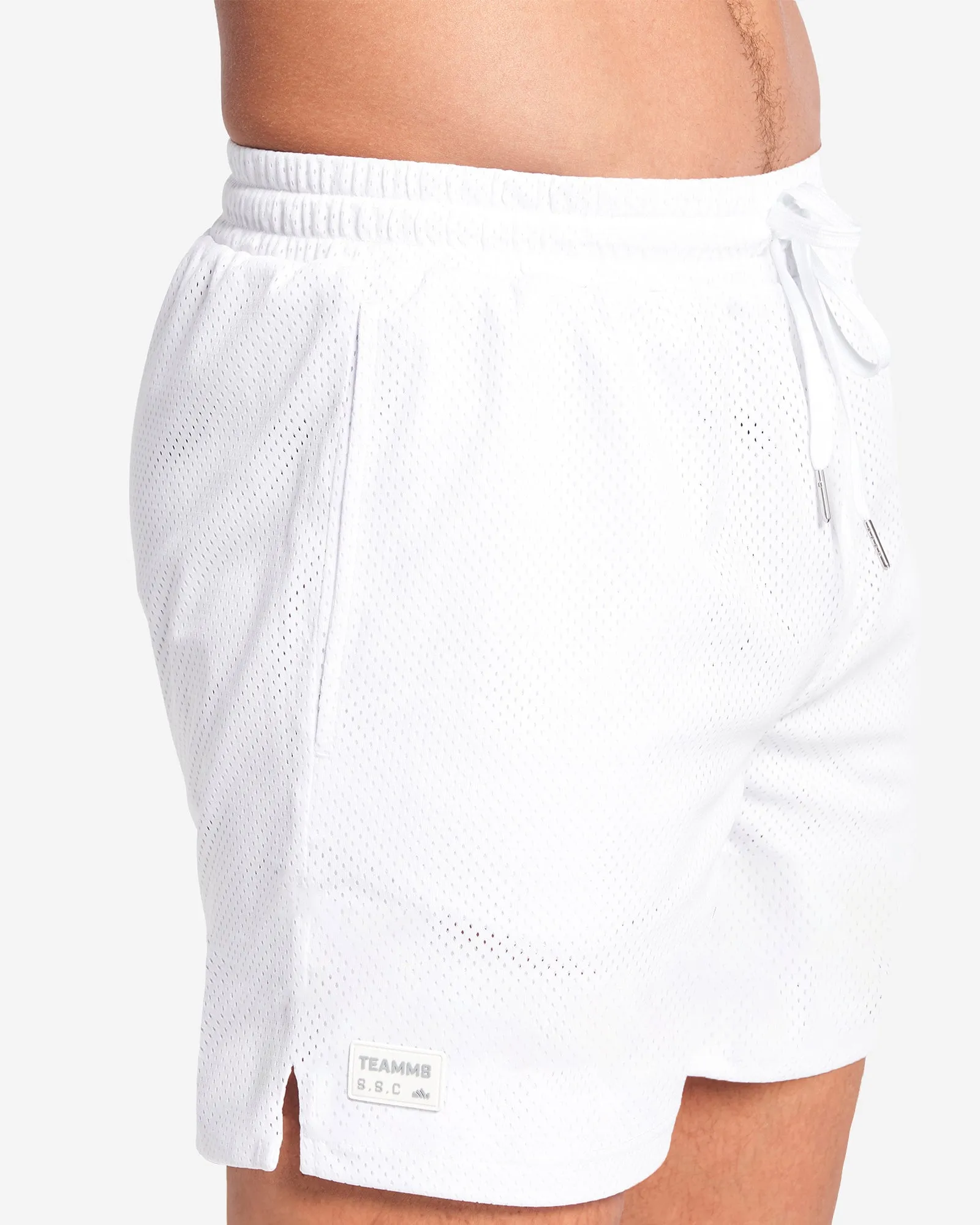 TEAMM8 S.S.C. Mesh 6" Short - White