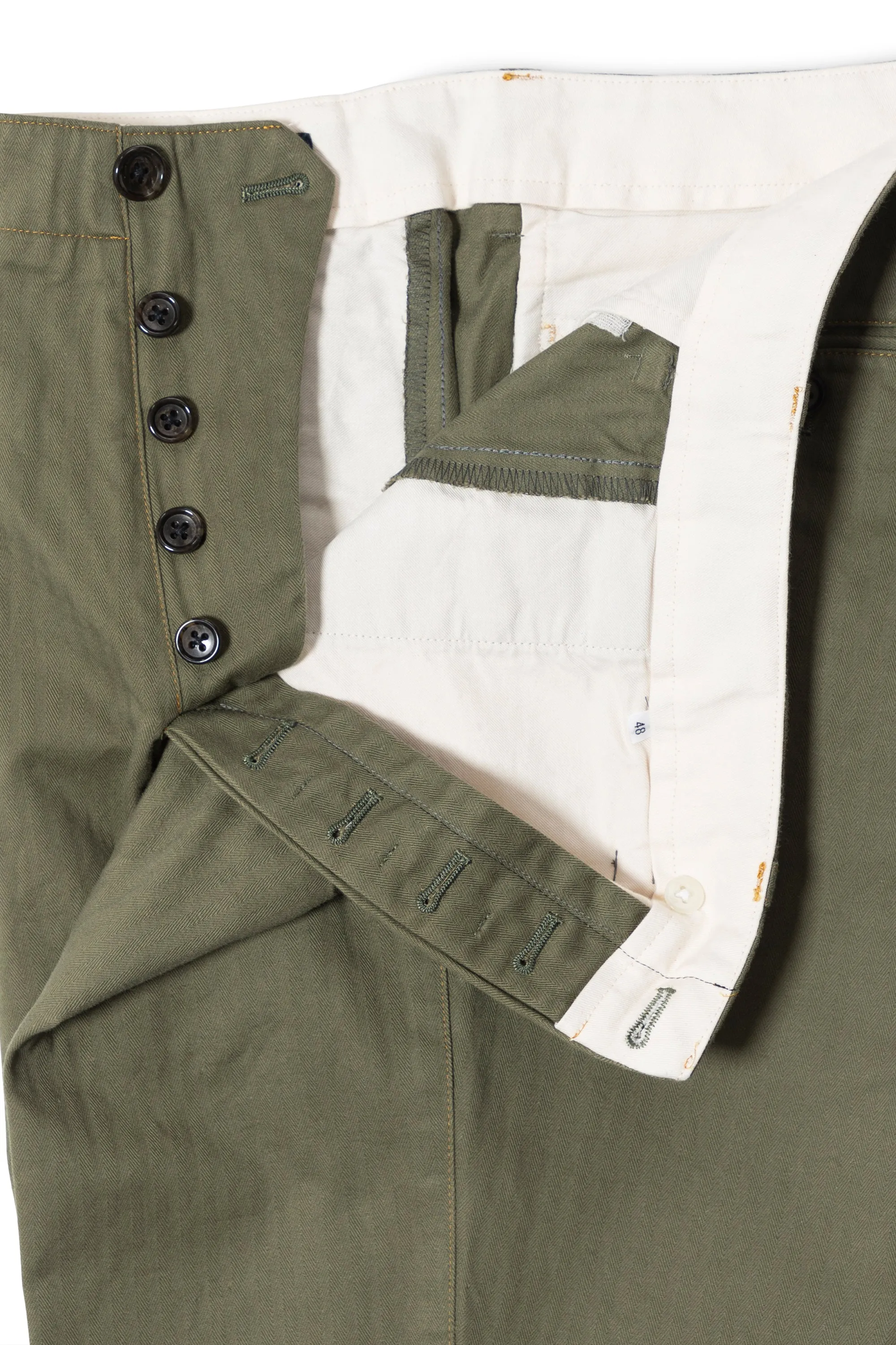 The Armoury X Mr Slowboy Green Cotton Sport Chinos