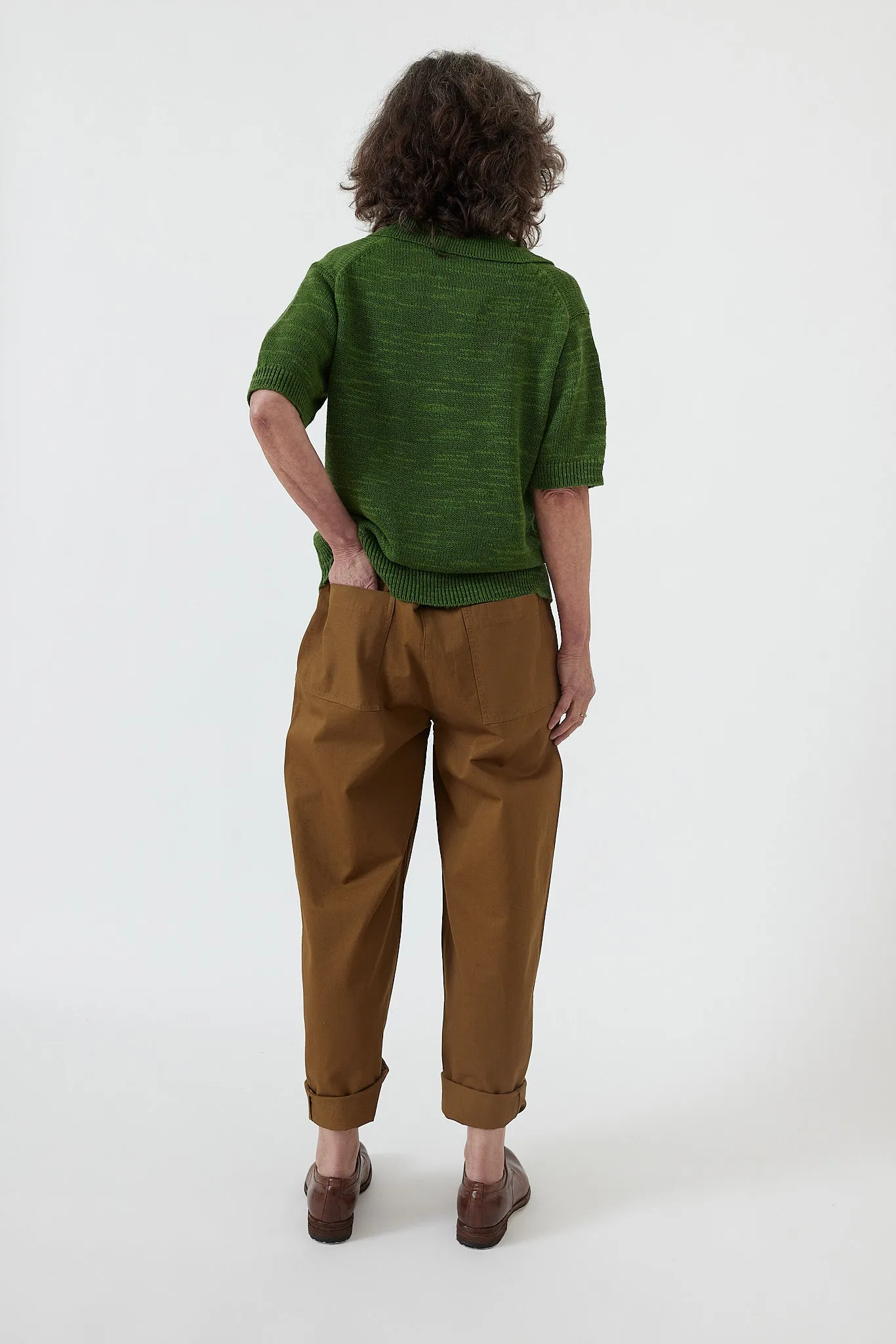 Toast - Cotton Linen Tapered Workwear Trousers