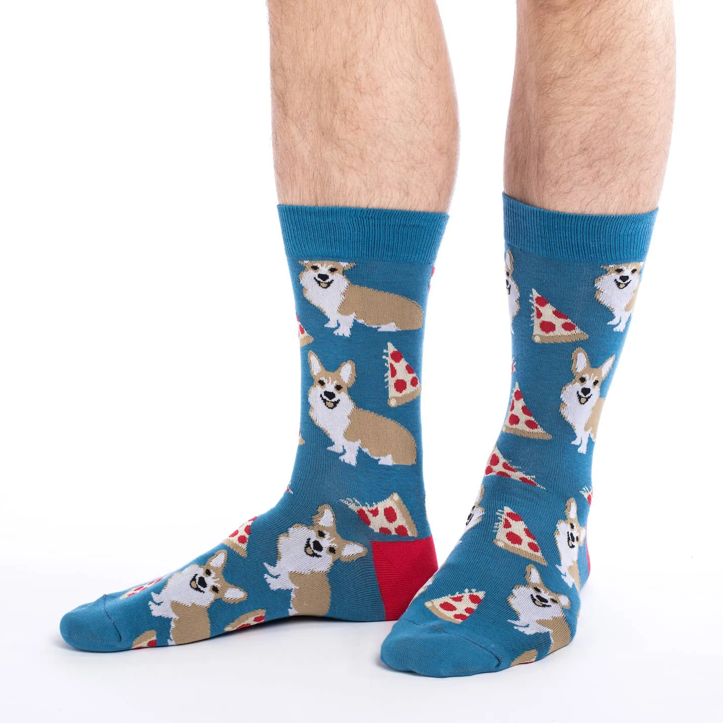 Unisex Corgi Pizza Socks