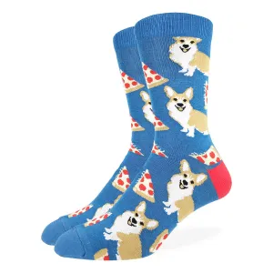 Unisex Corgi Pizza Socks