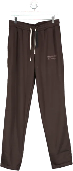 Vanquish Brown Coffee Signature Collection Straight Leg Sweatpants UK L