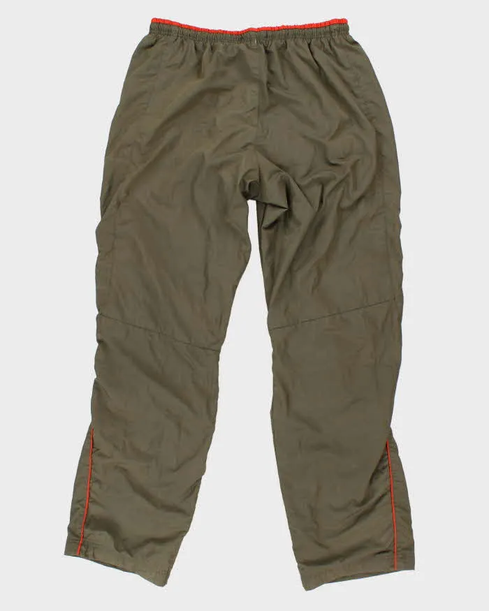 Vintage 90s Khaki Tech Track Bottoms - M