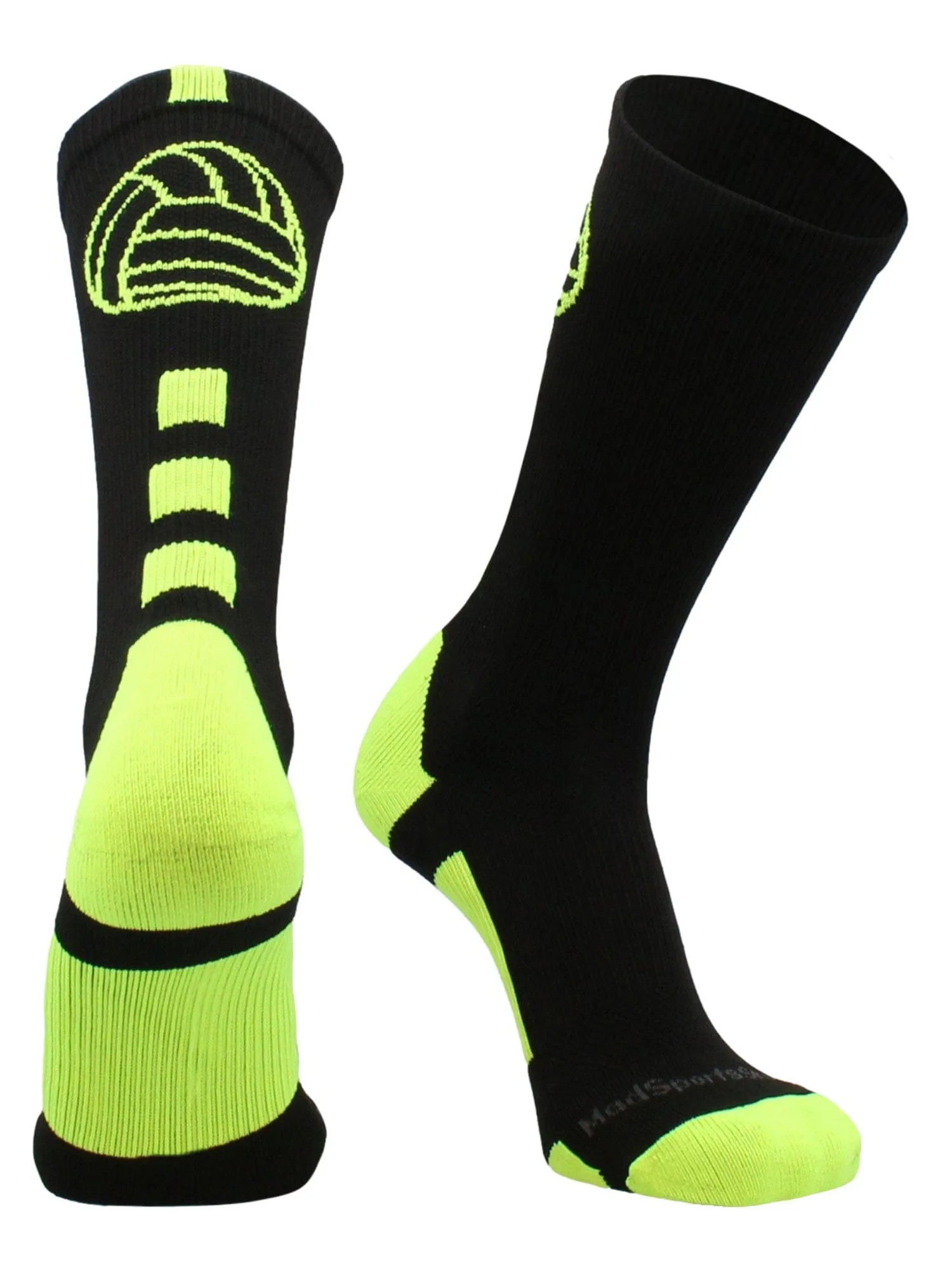 Volleyball Logo Crew Socks (multiple colors)