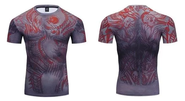 Warrior Compression 'D|R|A|X' Premium Short Sleeve Rashguard