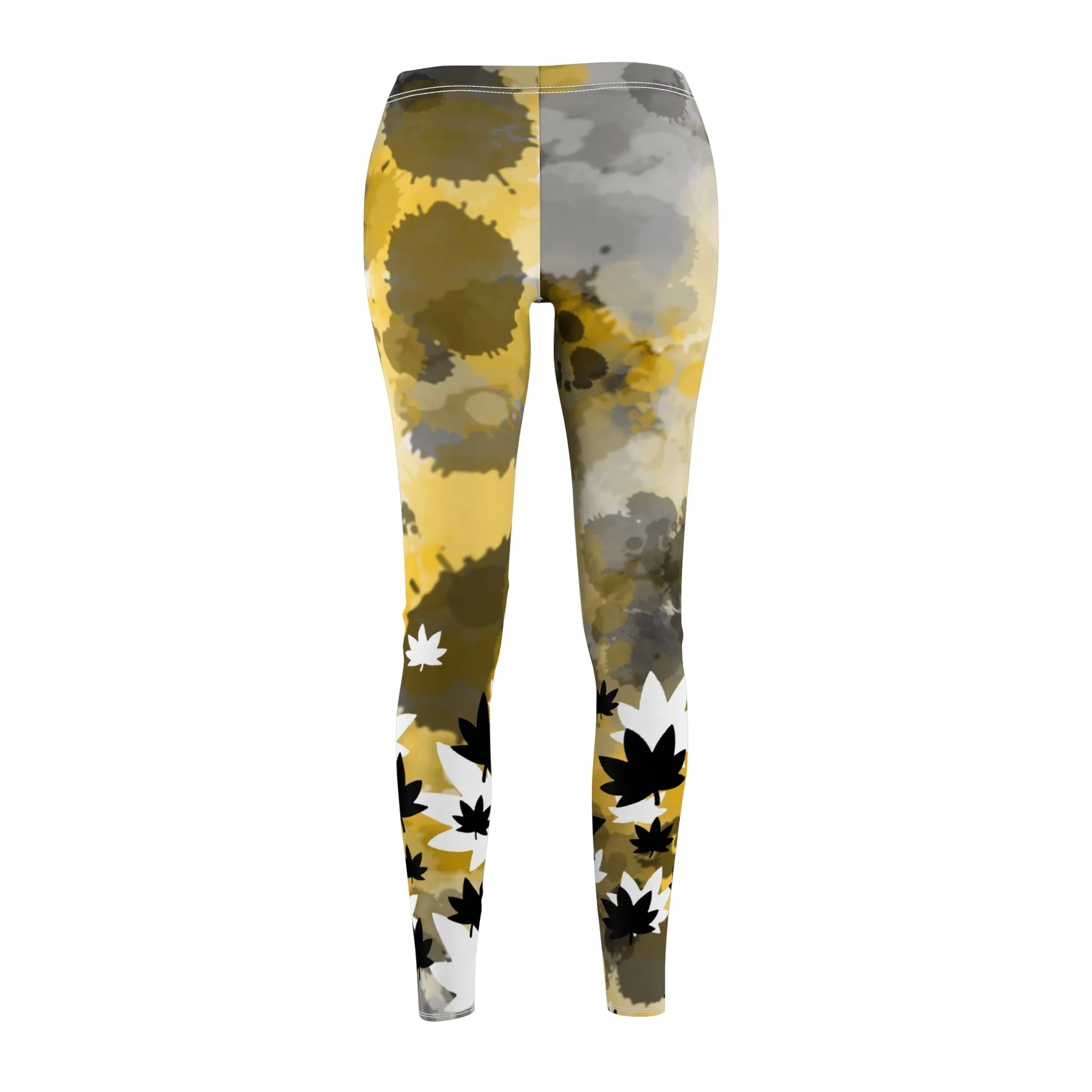 Women's drip print Cut & Sew Casual Leggings (AOP)