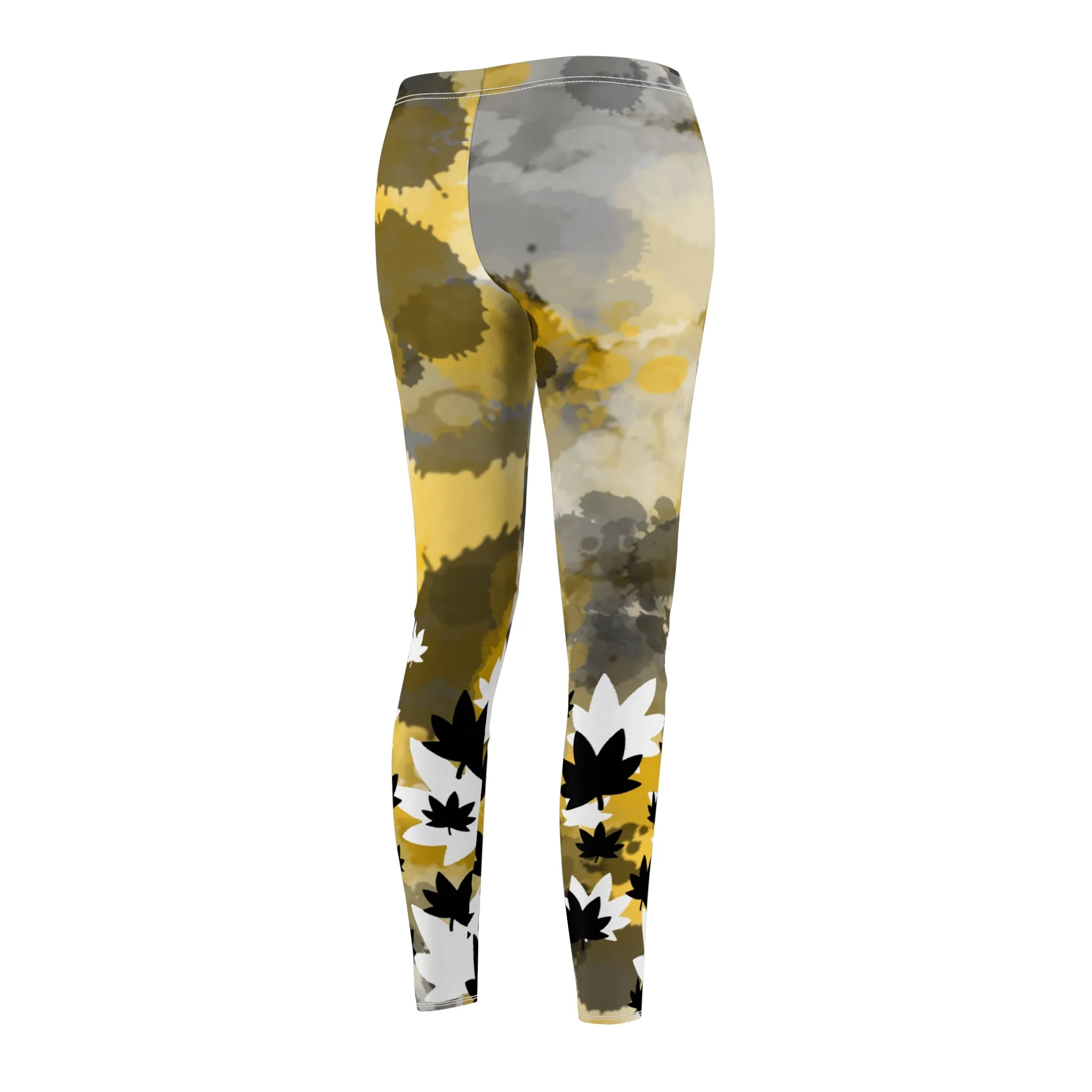 Women's drip print Cut & Sew Casual Leggings (AOP)